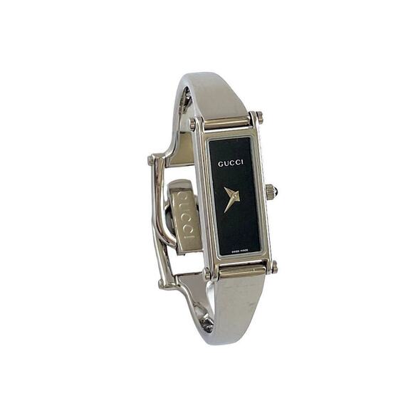 Gucci 1500L Women's Watch – Stainless Steel – Black Dial – 7.5" - Picture 1 of 8